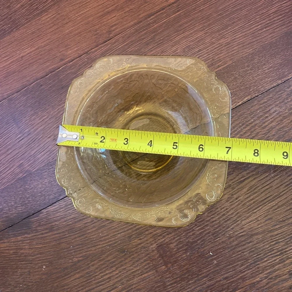 Amber Yellow Depression Glass 7